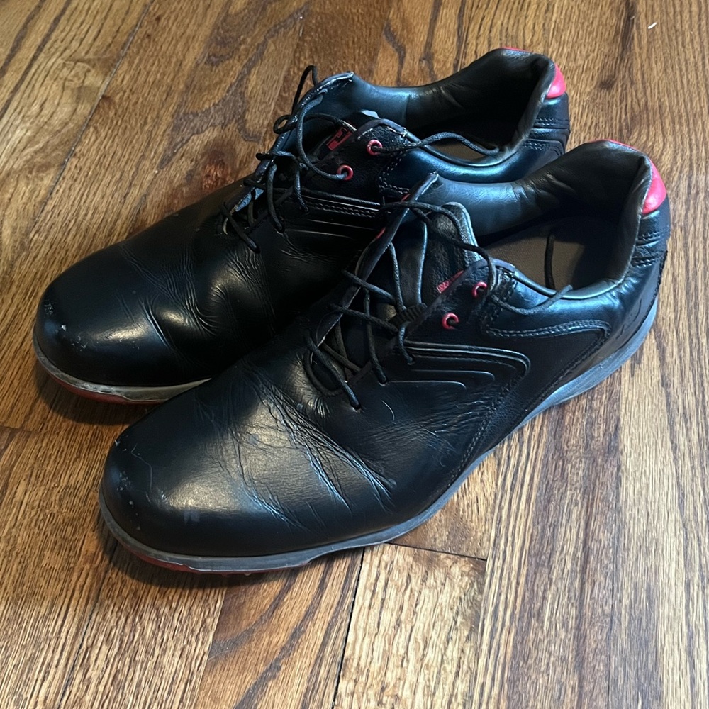 Footjoy rain golf shoes. Black size 10